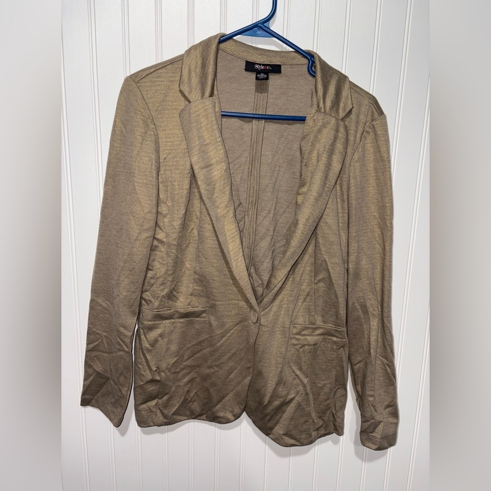 Style & Co. Stylish Tan Blazer| Size Medium